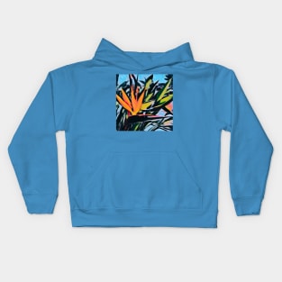 Tropical Bird of Paradise Kids Hoodie